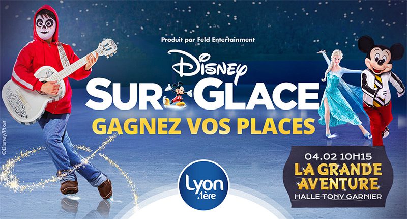 Gagnez vos invitations pour le spectacle Disney sur Glace à la Halle Tony Garnier