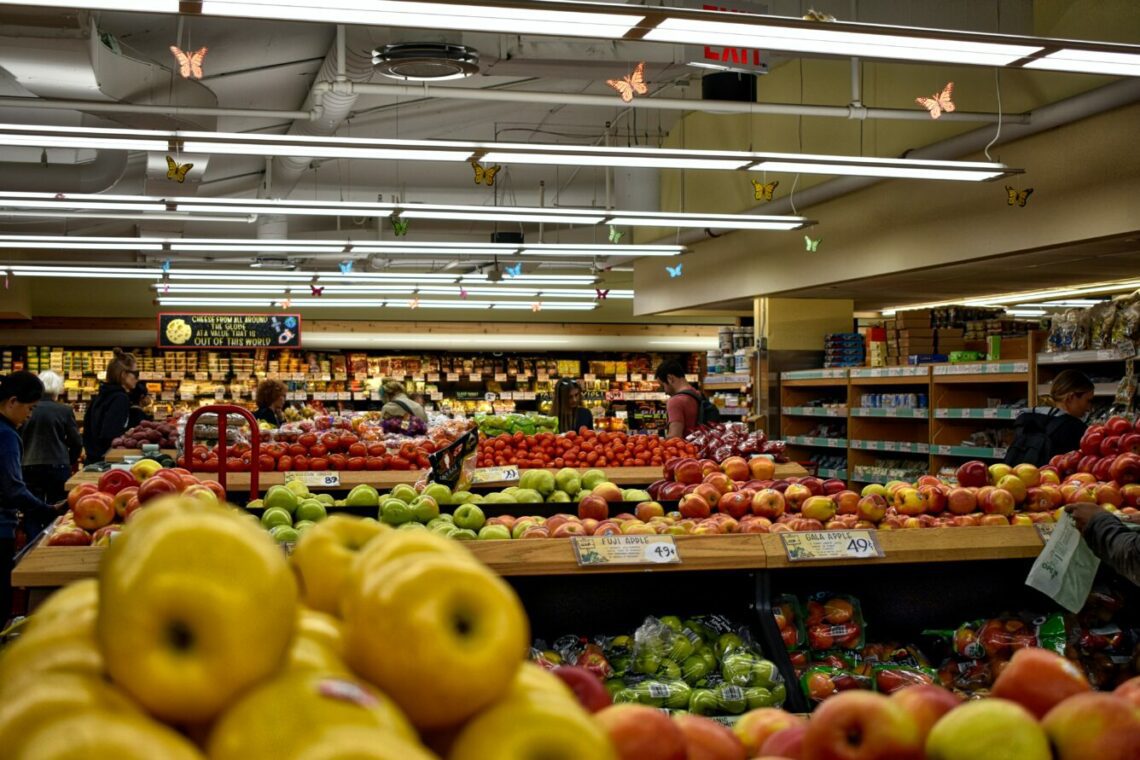 rayons de supermarchés