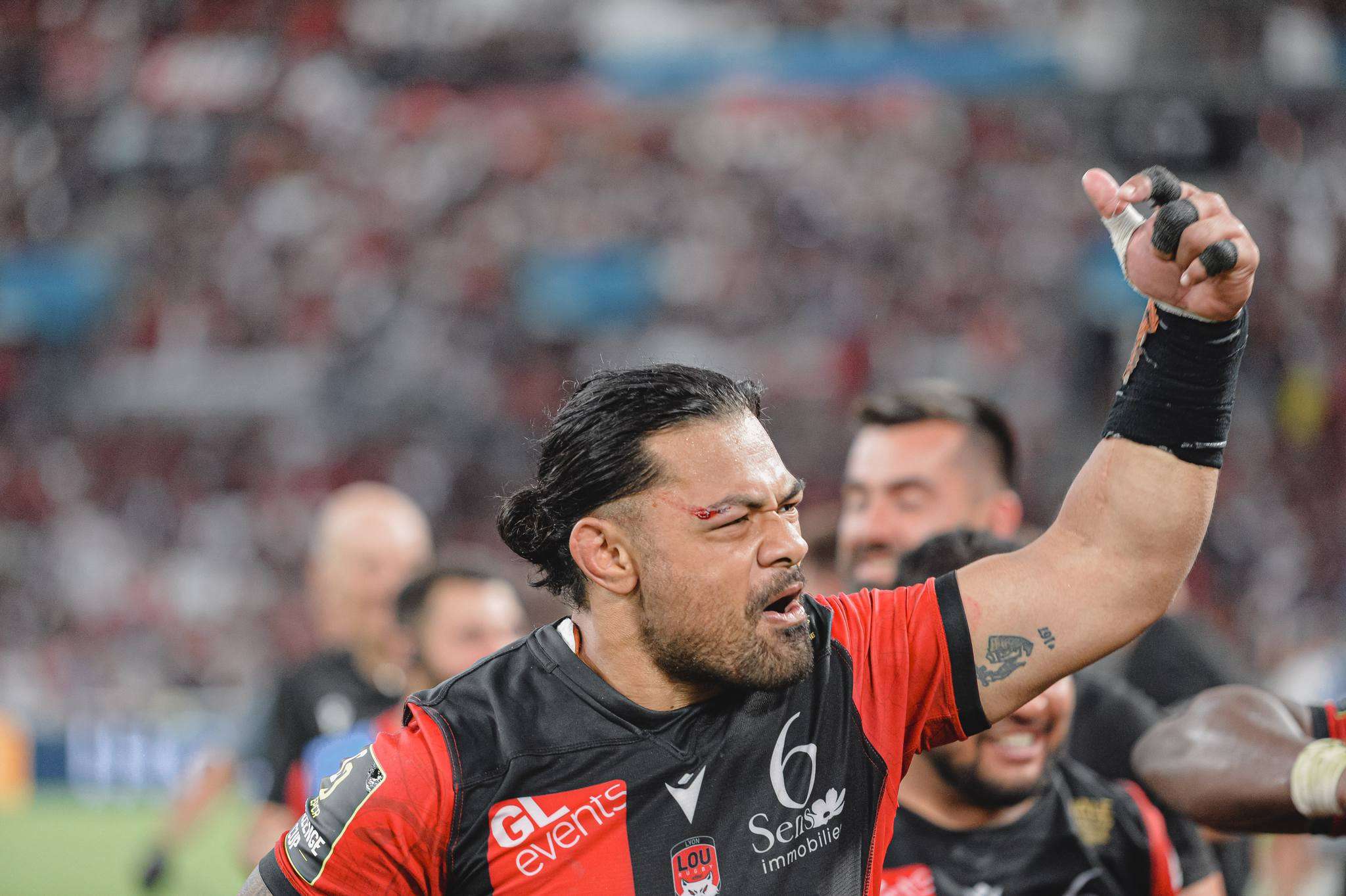Jordan Taufua a inscrit 2 essais et a disputé 9 matchs cette saison. ©LOU Rugby